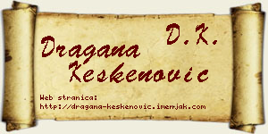 Dragana Keskenović vizit kartica